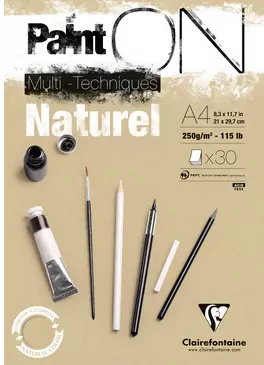 Blok Paint on natural A4/30K 250g - tantis.pl