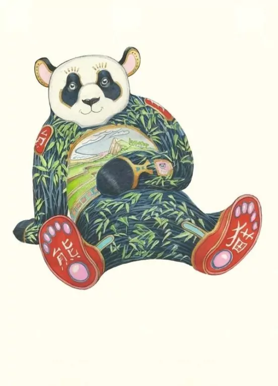 Karnet B6 + koperta. Panda - tantis.pl