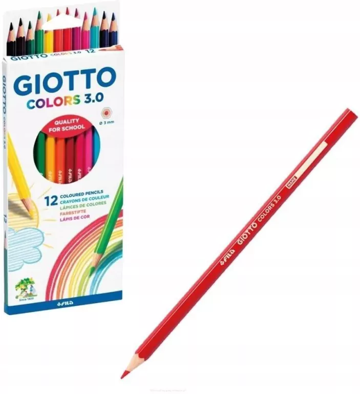 Kredki Colors 3,0 6 kolorów GIOTTO - tantis.pl