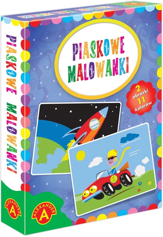 Piaskowe malowanki - Auto i Rakieta - tantis.pl