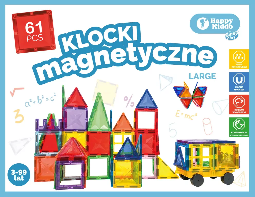 Klocki magntyczne 61el - tantis.pl