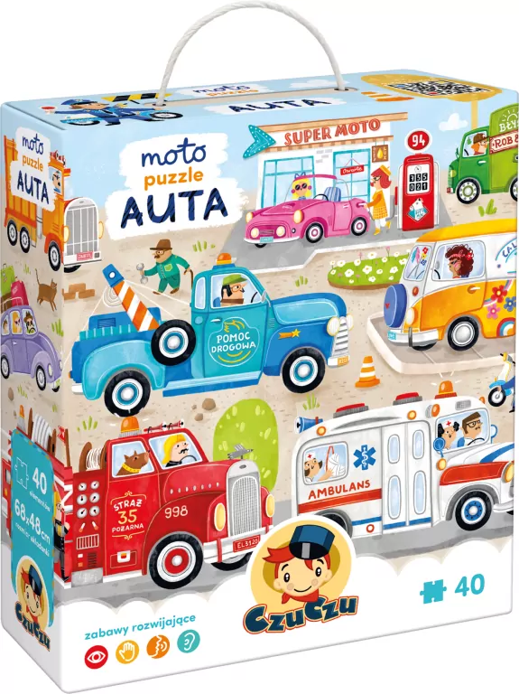 CzuCzu. Moto puzzle Auta 3+ - tantis.pl