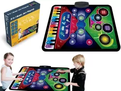 Mata muzyczna 2w1 Pianino + instrumenty