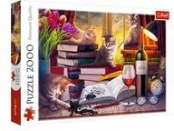 Puzzle 2000 Koci wieczór TREFL - tantis.pl