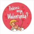 Naklejki walentynkowe. Będziesz moją Walentynką? 24 sztuki - tantis.pl