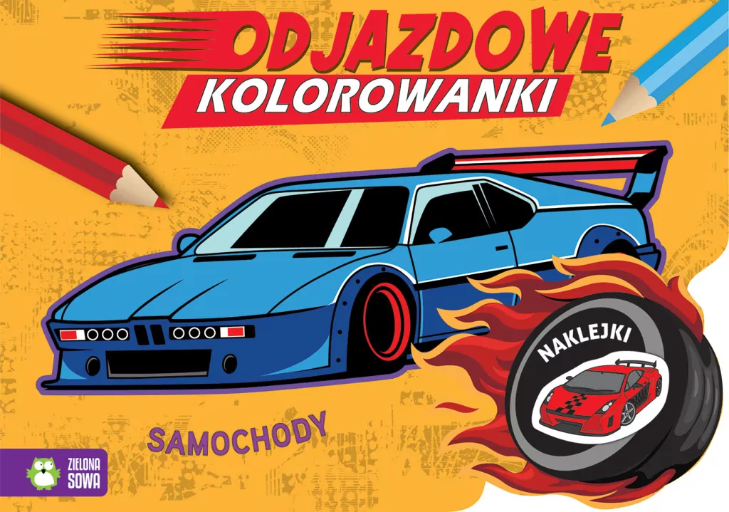 Odjazdowe kolorowanki. Samochody - tantis.pl