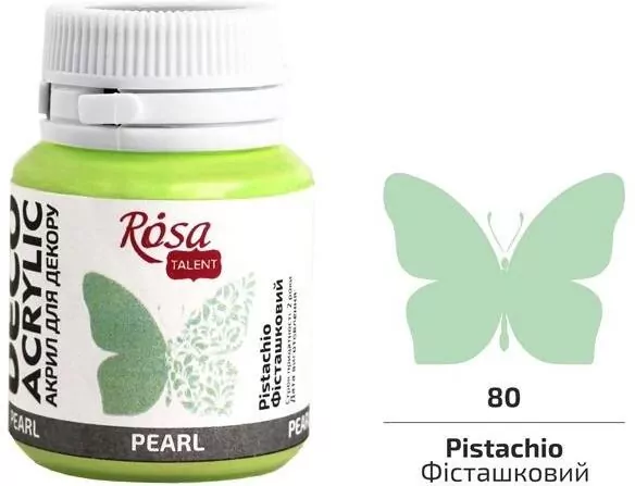 Farba akrylowa perłowa pistachio 80 20ml - tantis.pl