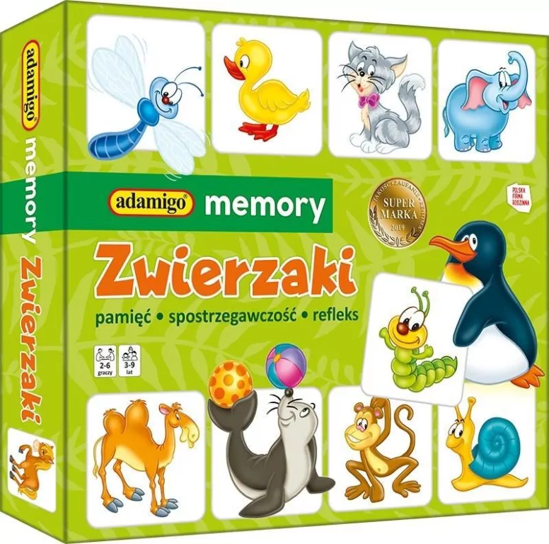 Memory. Zwierzaki. Gra rodzinna - tantis.pl