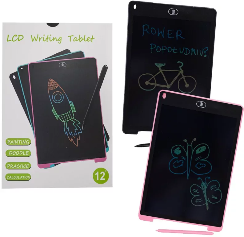 Tablet do rysowania 12 kolorowy mix - tantis.pl
