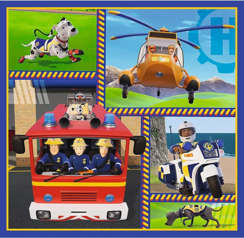 Trefl. Puzzle 3w1. Dzień Strażaka Sama - tantis.pl
