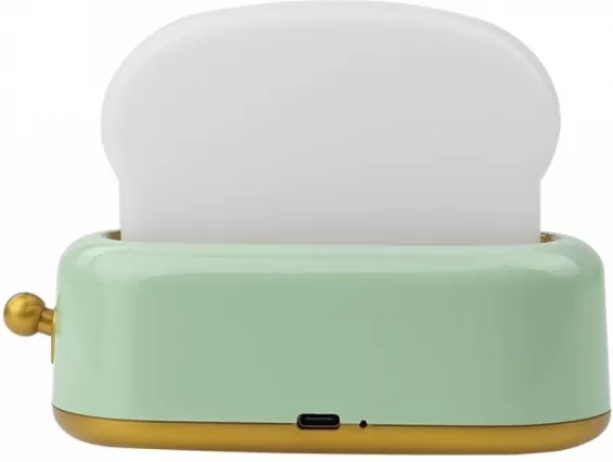Lampka nocna LED toster zielony - tantis.pl