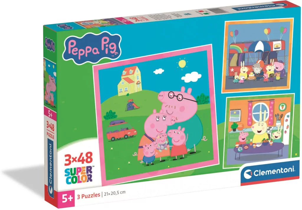 Puzzle 3x48 Peppa Pig - tantis.pl