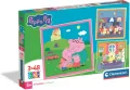 Puzzle 3x48 Peppa Pig - tantis.pl