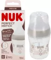 NUK. Perfect Match. Butelka z silikonowym smoczkiem. 150 ml. Serca - tantis.pl