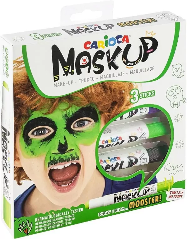 Kredki do twarzy Monster 3 kolory - tantis.pl