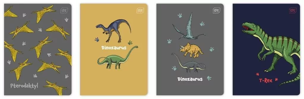 Zeszyt A5/32K trzylinia kolor Dinozaurus (10szt) - tantis.pl