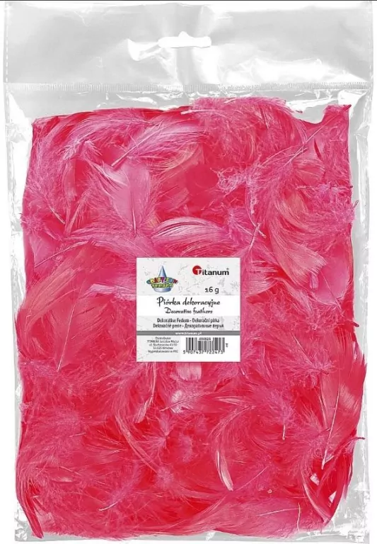 Piórka puch 16g czerwone - tantis.pl