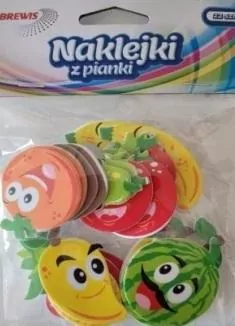 Naklejki z pianki. Owocowe buźki - tantis.pl