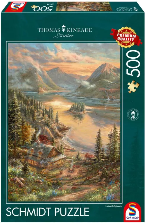 Puzzle PQ 500 Thomas Kinkade nad jeziorem G3 - tantis.pl