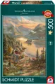 Puzzle PQ 500 Thomas Kinkade nad jeziorem G3 - tantis.pl