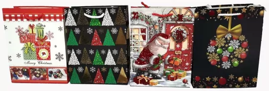 Torebka Świąteczna pionowa duża, mix