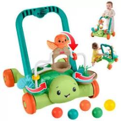 Fisher-Price Aktywizujący Żółw Chodzik-Pchacz 2w1