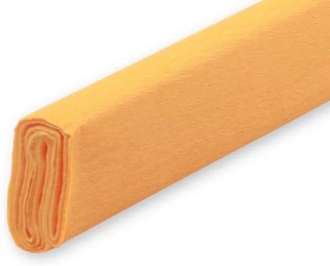 Bibuła marszczona jasnopomarańczowa 50x200 - tantis.pl