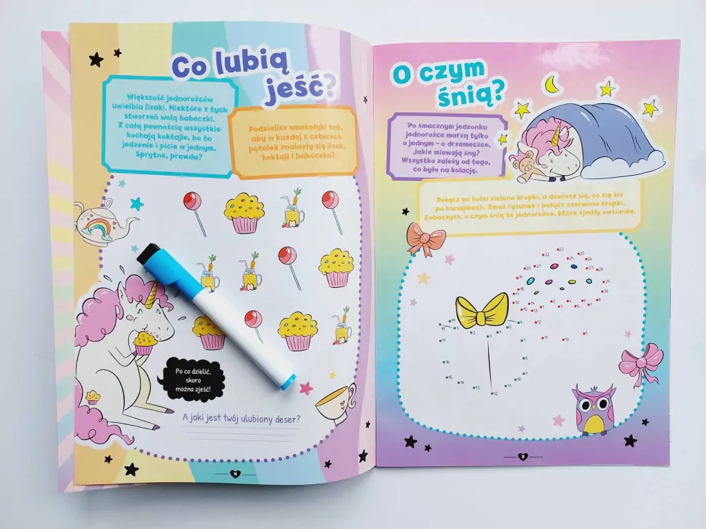 Moje Jednorożce. Sekreciki jednorożców. Zadania do ścierania. Cz.1 - tantis.pl