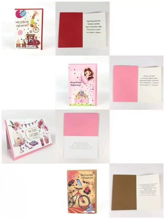 Karnet okolicznościowy Lux 2. Mix 12 szt - tantis.pl