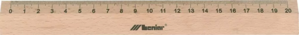Linijka drewniana 20cm 30061 B/C - tantis.pl