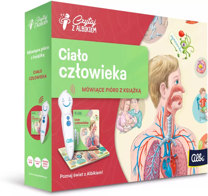 Ciało człowieka. Zestaw z piórem. Czytaj z Albikiem - tantis.pl