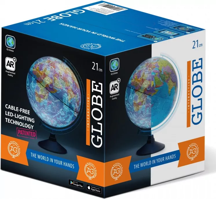 Dante. Globus z mapą fizyczną, 21cm - tantis.pl