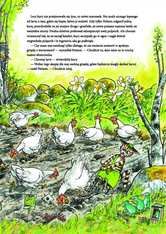 Rwetes w ogrodzie. Pettson i Findus - tantis.pl