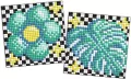 Diamentowa mozaika Kids - Kwiat i liść 9x9cm - tantis.pl