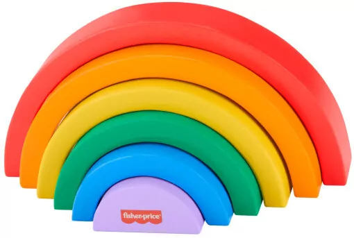 Fisher-Price. Drewniana tęcza do układania - tantis.pl