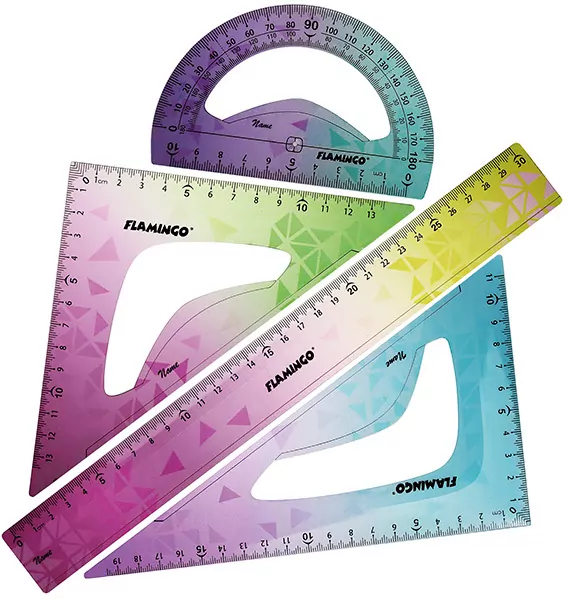 Zestaw geometryczny tęczowy - tantis.pl