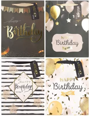 Torba prezentowa Party 18x23x10cm mix STRIGO