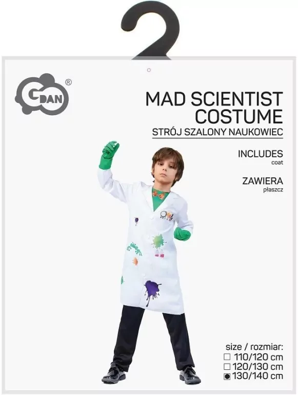 Strój dla dzieci Szalony naukowiec rozm. 130/140cm - tantis.pl