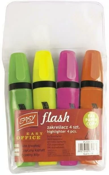 Zakreślacz 4 kolory EASY - tantis.pl