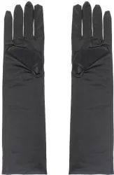 Rękawiczki wieczorowe długie czarne