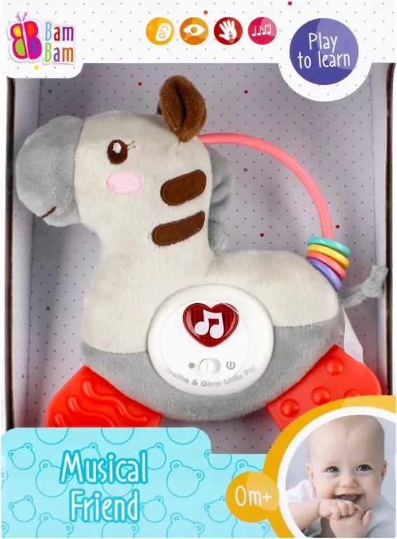 Zebra miękka muzyczna BAM BAM - tantis.pl