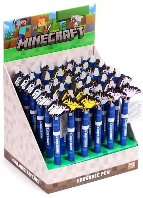 Długopis zmazywalny z nakładką Minecraft - tantis.pl