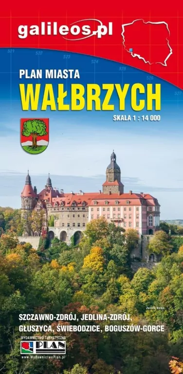 Plan miasta - Wałbrzych, mapa - Powiat wałbrzyski - tantis.pl