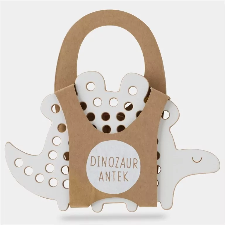 Dinozaur Antek.Drewniana przeplatanka Montessori - tantis.pl