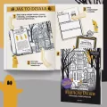Koloruj i dedukuj. Miasteczko Duchów. Kolorowanka - tantis.pl