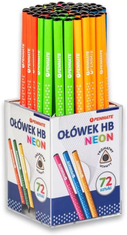 Ołówek trójkątny neonowy  PENMATE - tantis.pl