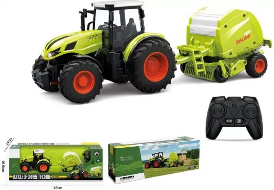 Traktor R/C z przyczepą 48,5x14x16,5cm