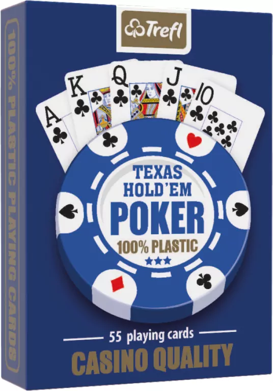 Karty do gry. Texas hold'em poker. 55 kart. - tantis.pl