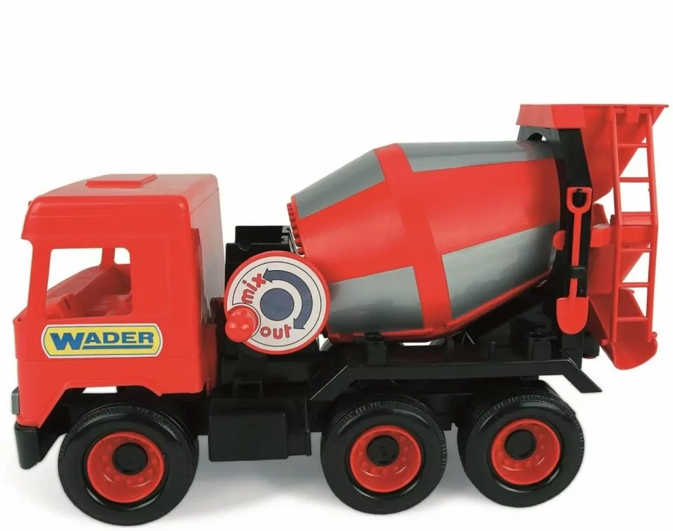 Betoniarka czerwona. Middle truck - tantis.pl