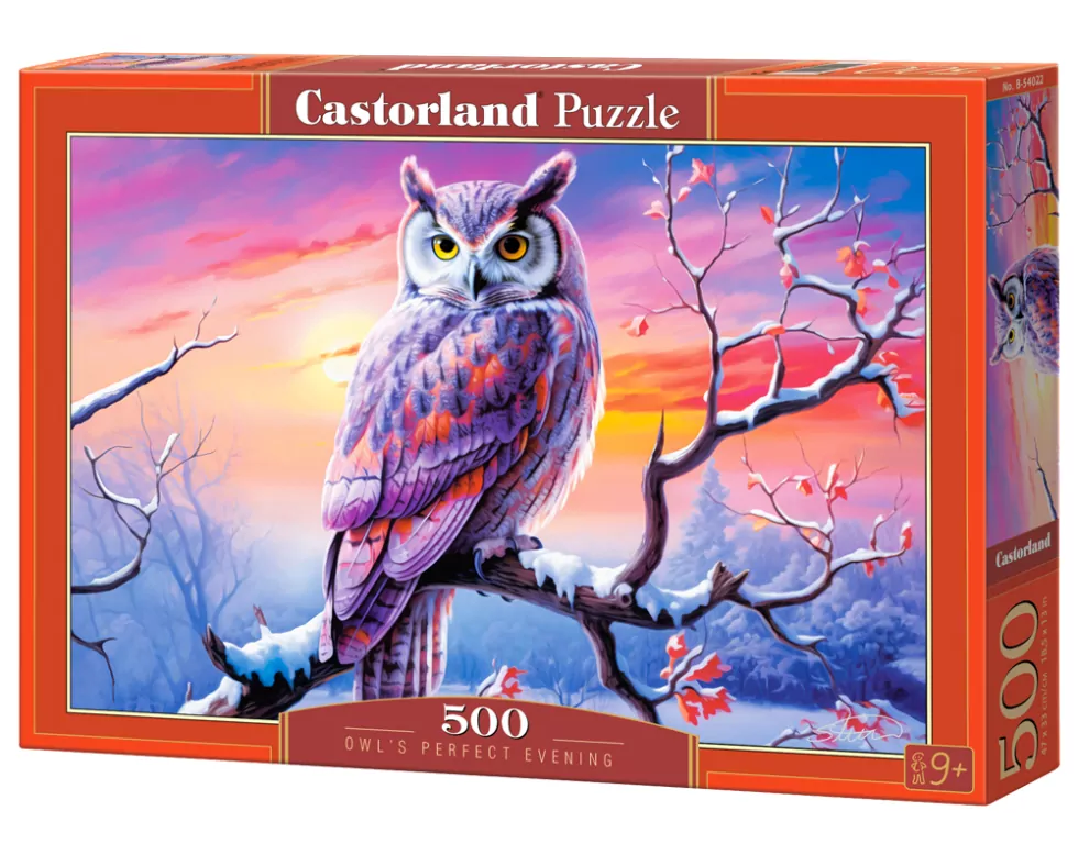Puzzle 500. Owl's Perfect Evening. B-54022 - tantis.pl